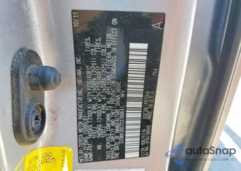 2012 Toyota Sienna Le 8-Passenger z USA, uszkodzony, nr VIN 5TDKK3DC7CS188641